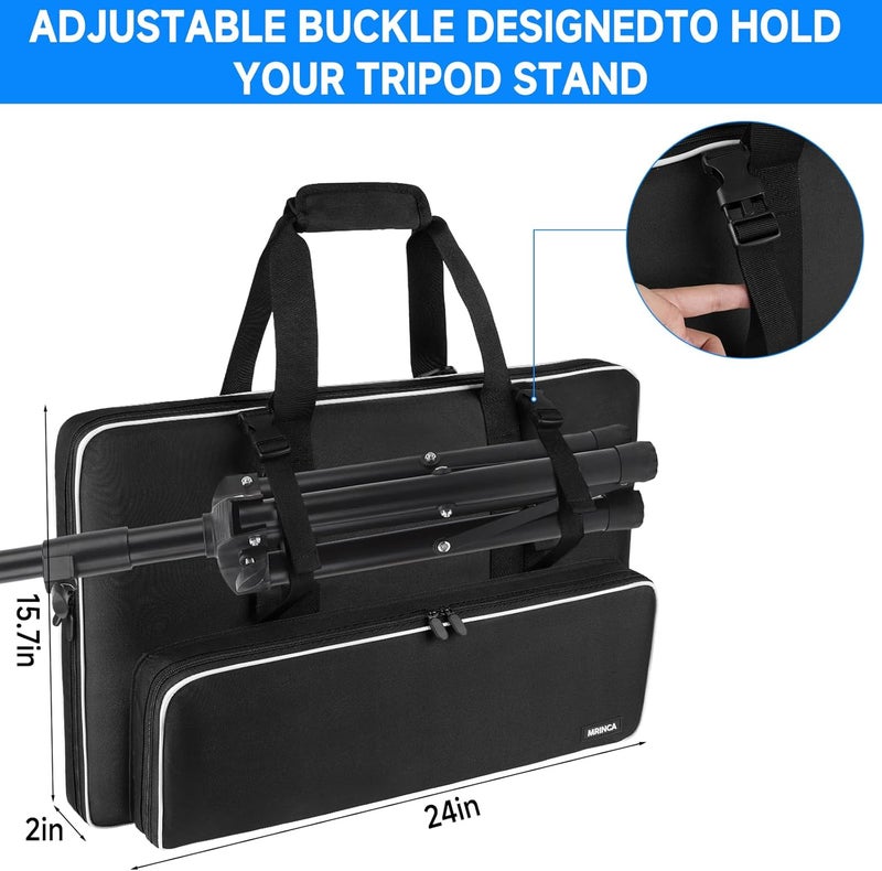 MRINCA Starlink Standard Gen 3 Carrying Case with Tripod Storage, Travel Bag for Satellite Antenna Router Accessories, RV Camping Organization Bag - Image 4